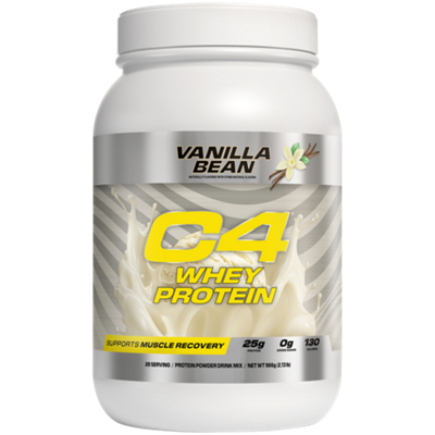 C4 Whey Protein - Vanilla Bean (2.13 Lbs. / 28 Servings)