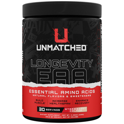 Longevity EAA Essential Amino Acids - Strawberry Colada (11.96 Oz. / 30 Servings)