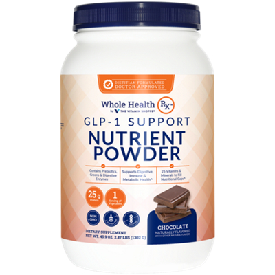glp 1 support protein GLP-1 Support Nutrient Powder – Chocolate (2.87 lbs./30 Servings) by Whole  Health RX at the Vitamin Shoppe