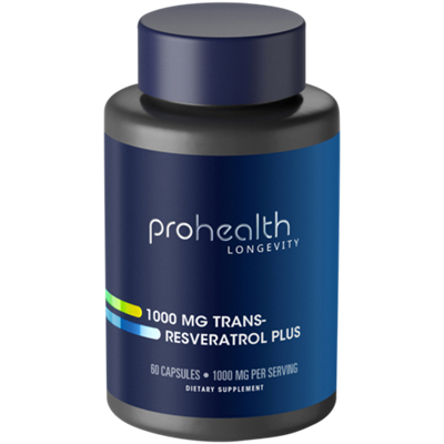 Trans-Resveratrol Plus 1000mg Pure Natural Trans-Resveratol (60 Capsules/30 Servings)