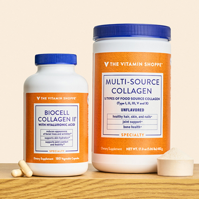 Two The Vitamin Shoppe brand collagen items