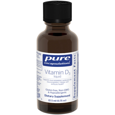Liquid Vitamin D3 - Supports Cardiovascular & Immune Health - 1,000 IU (0.75 Oz. / 750 Servings)