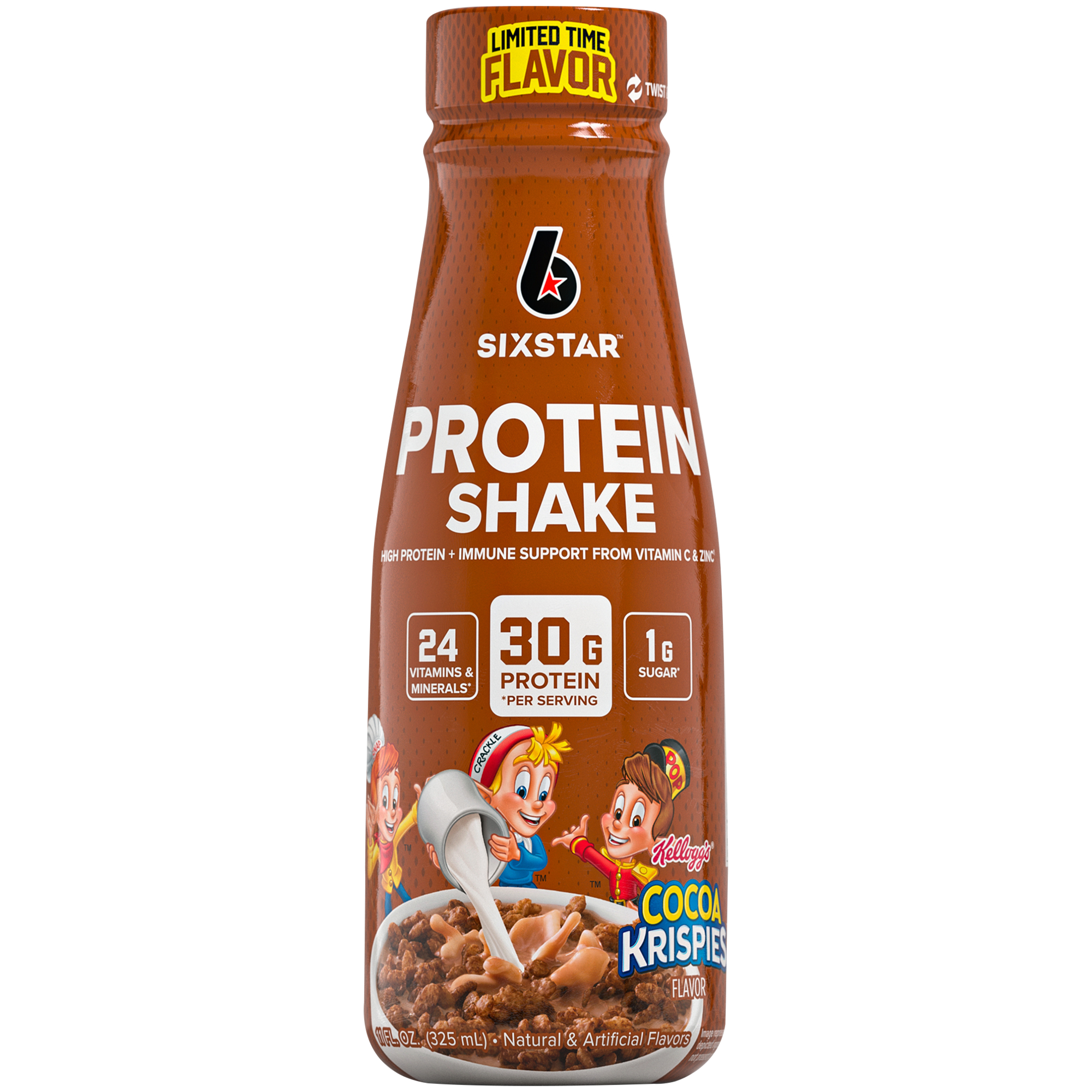 Protein Shake 30g Protein  Kellogs Cocoa Crispies 11 Fl Oz  12 Drinks