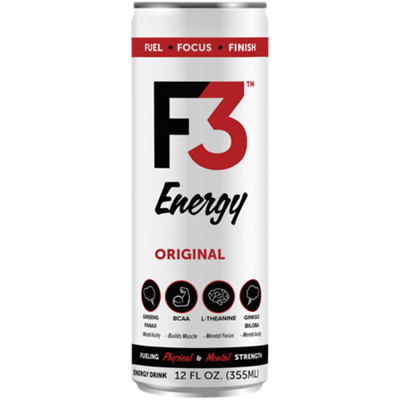 Energy Drink - Supports Mental Focus and Muscle Building - Original (12 Drinks, 12 Fl Oz. Each) 