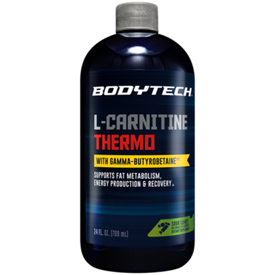 L-Carnitine Thermo – Supports Fat Metabolism, Energy Production, & Muscle Recovery – Sour Candy (24 fl. oz.)
