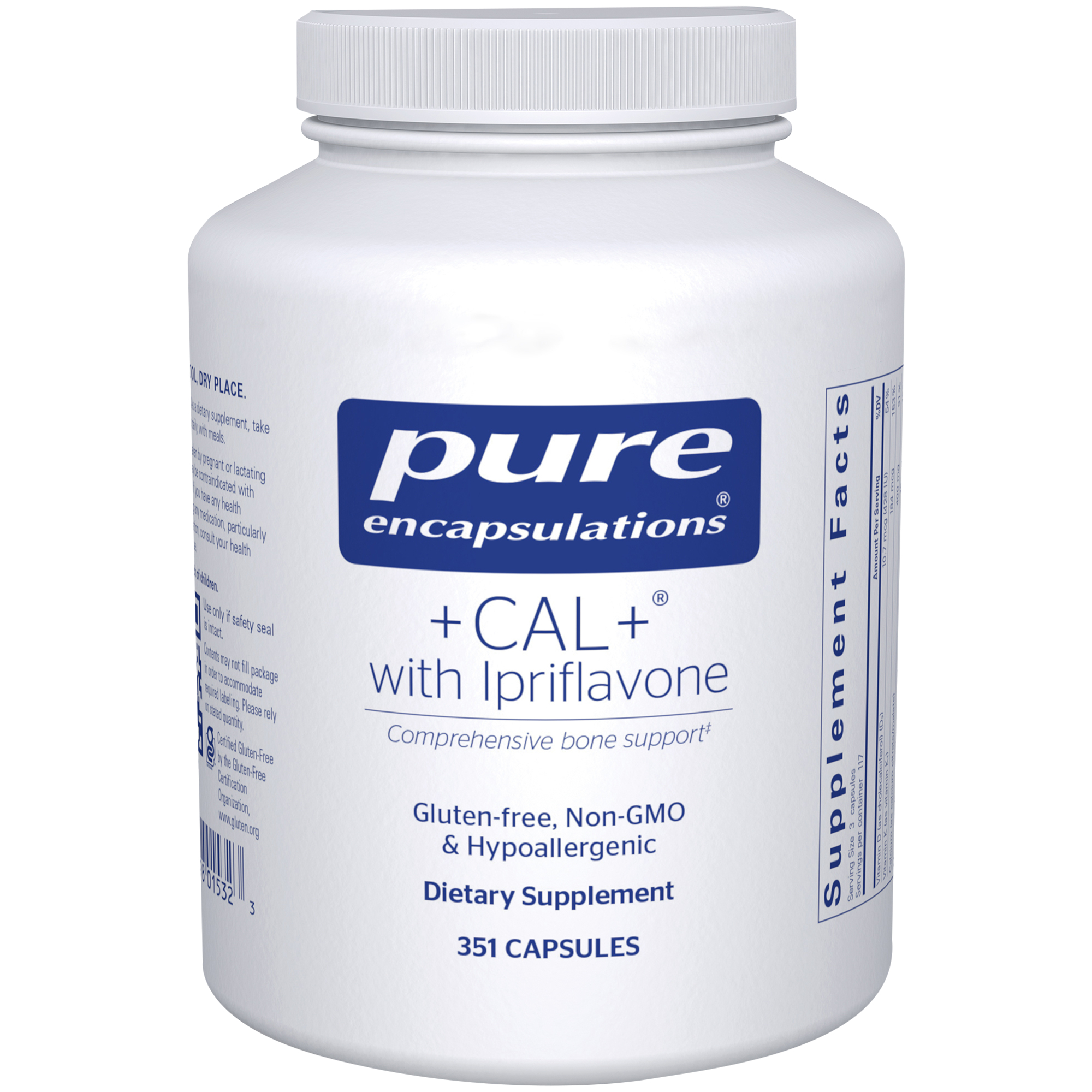 CAL  with Ipriflavone  Supports Bone Health  400MG of Calcium 351 Capsules  117 Servings