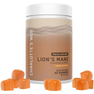 Lion's Mane Mushroom Gummies - Focus Support - Tangerine (60 Gummies)