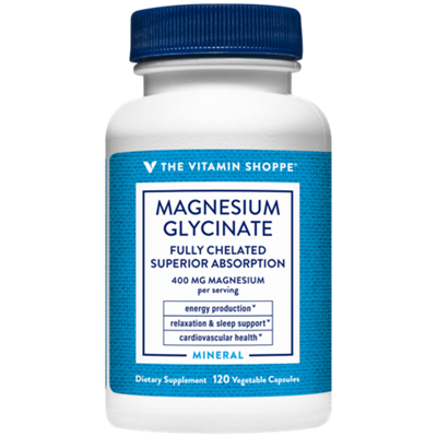 Magnesium Glycinate – Fully Chelated for Superior Absorption – 400 MG (120 Capsules)