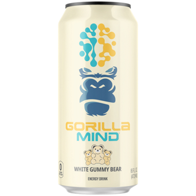 Gorilla Mind Energy Drink – White Gummy Bear (1 Drink)