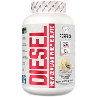 DIESEL Grass-Fed Whey Isolate Protein Powder - French Vanilla (2lb. / 30 Servings)
