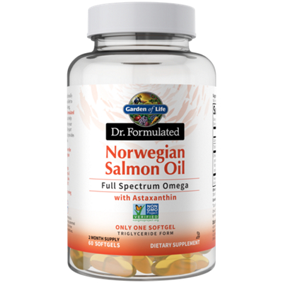 Dr. Formulated Norwegian Salmon Oil - Full Spectrum Omega with Astaxanthin (60 Softgels)