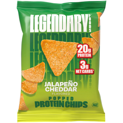 Popped Protein Chips - 20g Protein - Jalapeno Cheddar (7 Bags)
