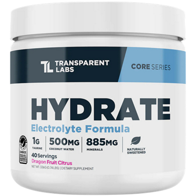 Hydrate – Electrolyte Formula – Dragon Fruit Citrus (0.74 lbs./40 Servings)