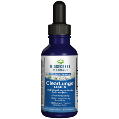 ClearLungs Liquid - Supports Respiratory Health & Balanced Mucus Production (2 Fl. Oz.)