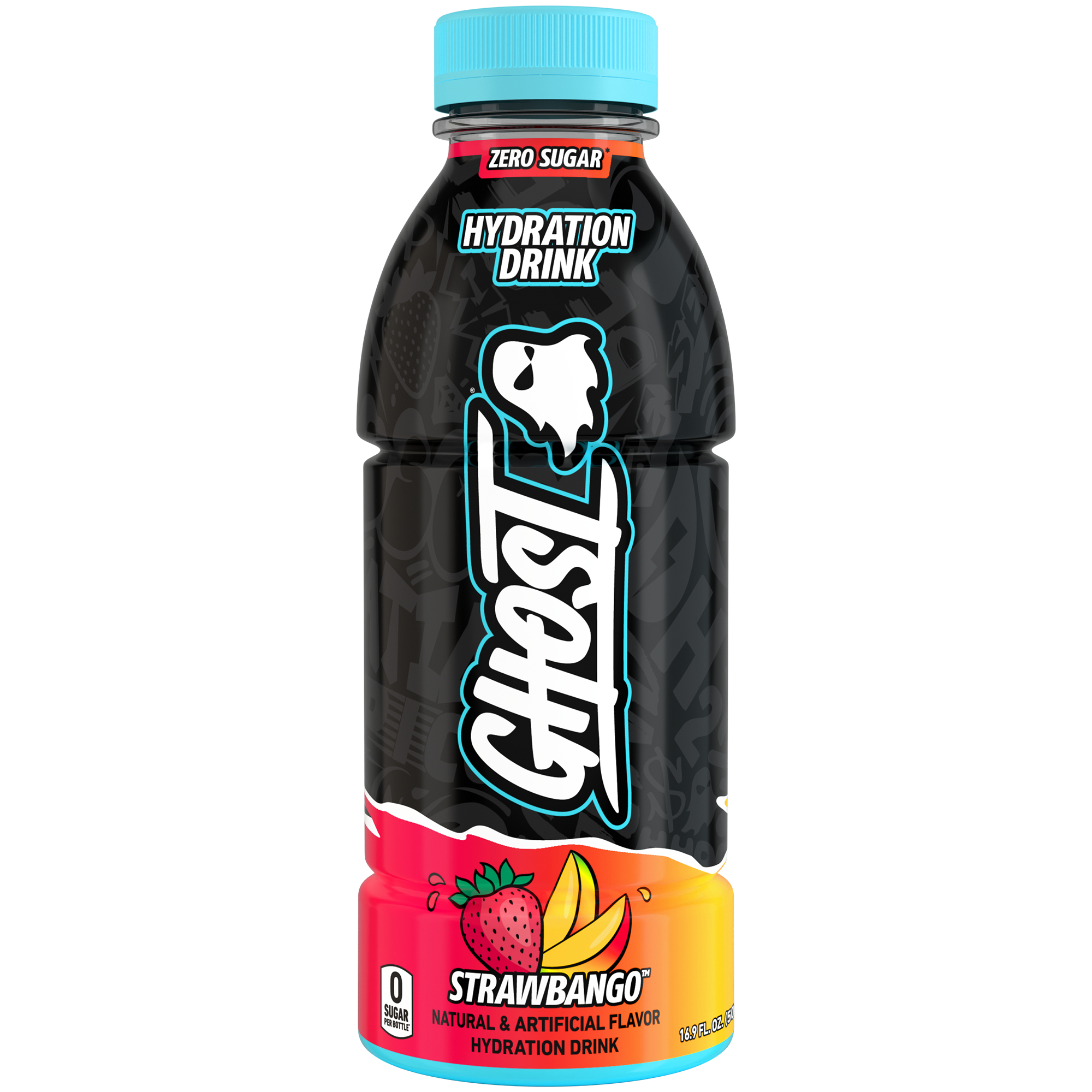 GHOST Hydration Drink  Strawbango 12 Drinks 169 Fl Oz Each