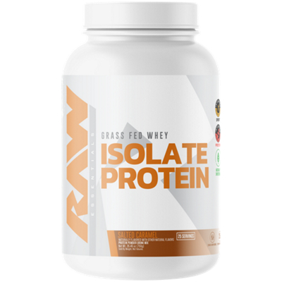 Grass Fed Whey Protein Isolate Powder - Salted Caramel (1.65 lbs./25 Servings)