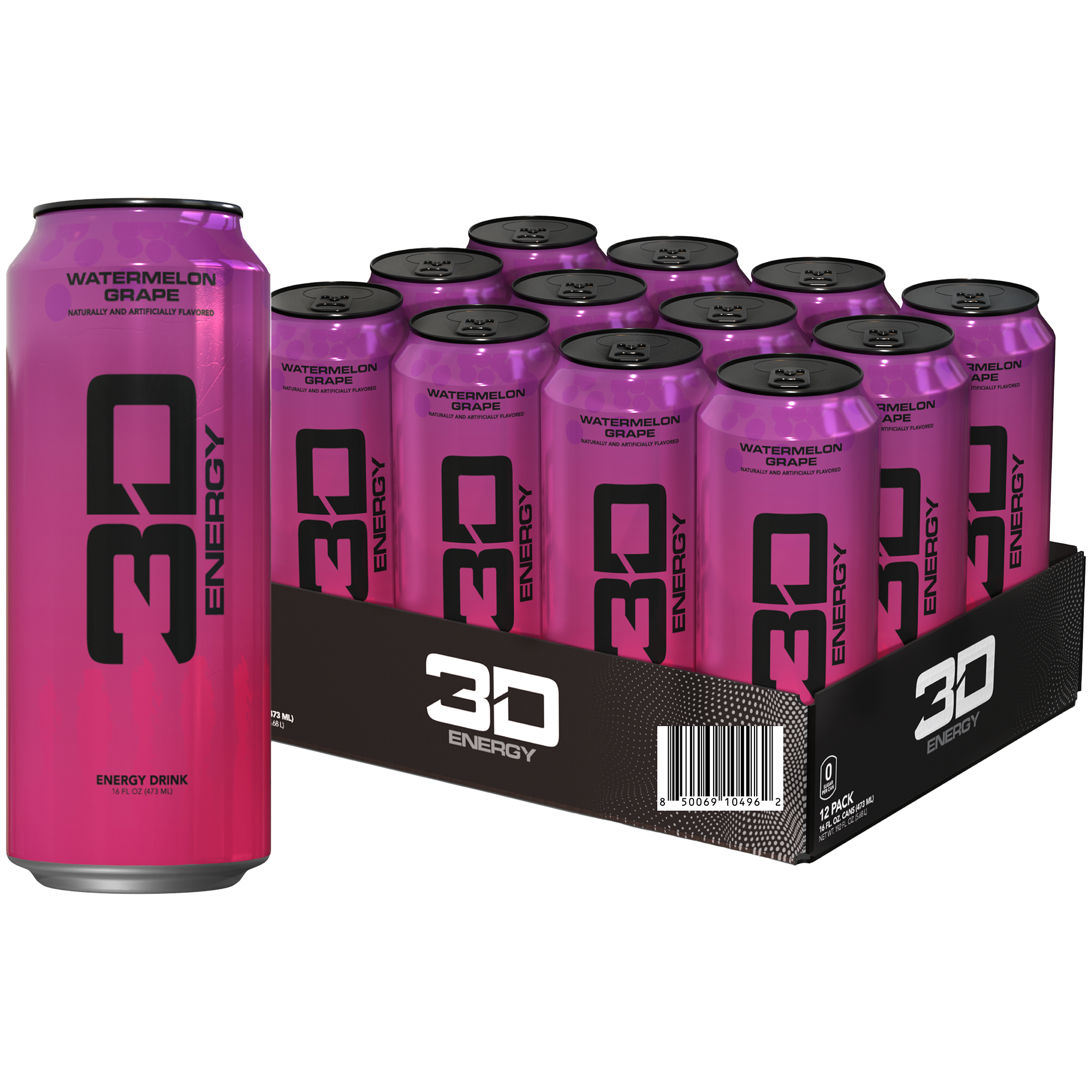Energy Drink  Watermelon Grape 12 Drinks16 Fl Oz Each