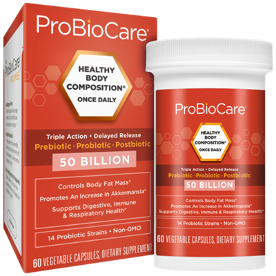 Healthy Body Composition Triple Action Probiotic - 50 Billion CFUs (60 Vegetable Capsules)