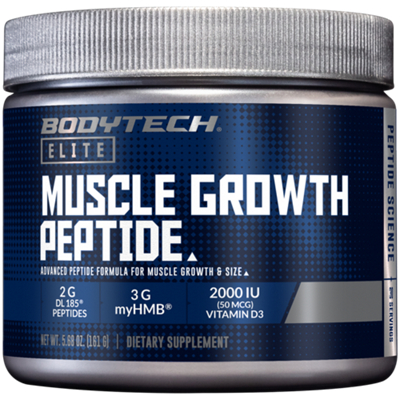 Muscle Growth Peptide Powder with 2g DL 185 Peptides & 3g myHMB - Unflavored (30 Servings)