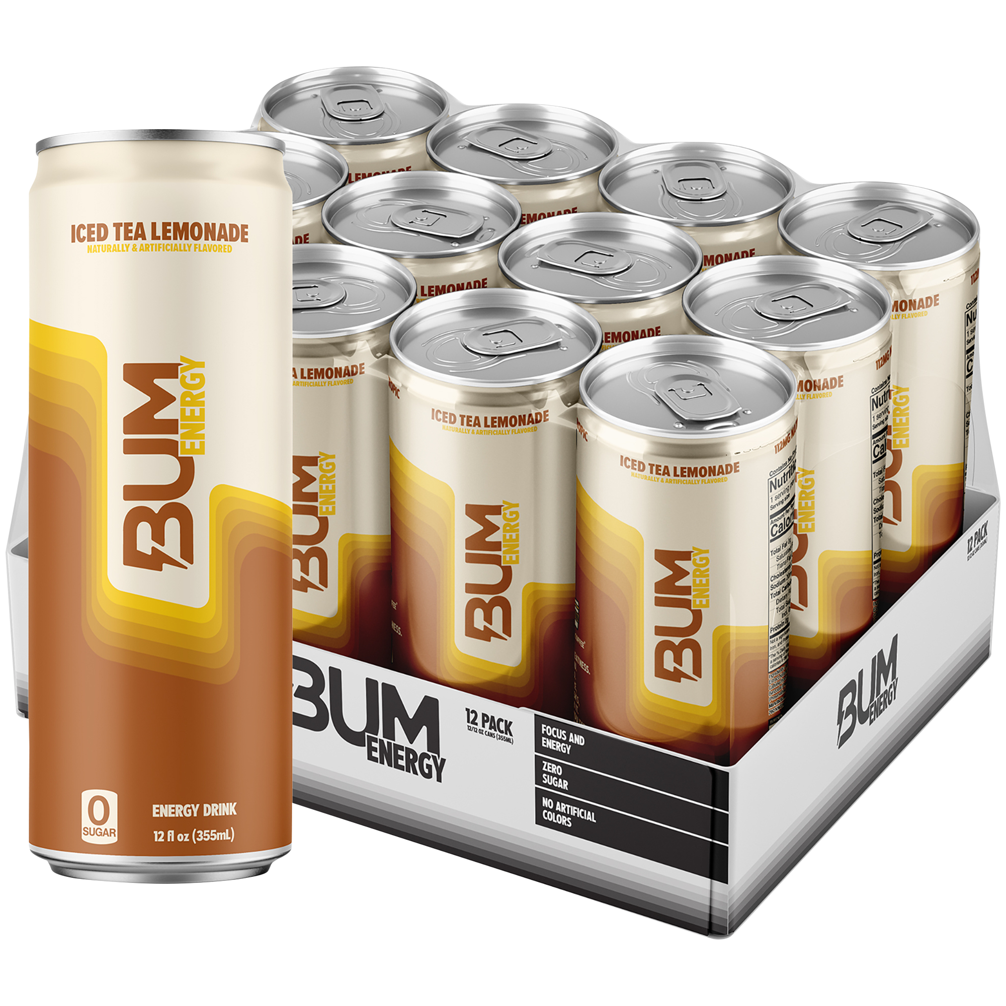 Energy Drink  Iced Tea Lemonade 12 Drinks 12 Fl Oz Each