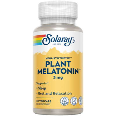 Plant Melatonin - 3 mg - Supports Sleep, Rest & Relaxation (30 Vegetable Capsules)