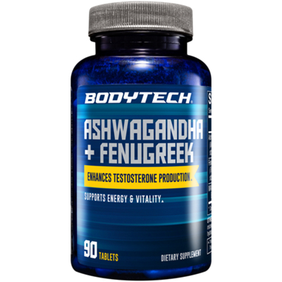 Ashwagandha + Fenugreek - Enhances Testosterone Production - Supports Energy & Vitality (90 Tablets)