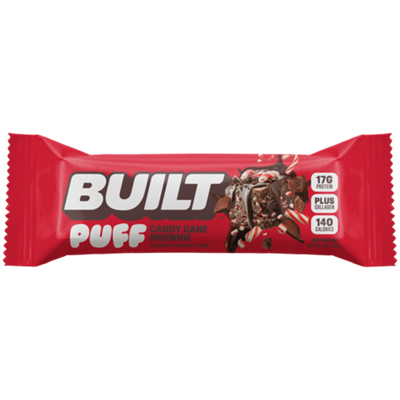 Built Puff Protein Bar - 17g Protein - Candy Cane Brownie (1 Bar)