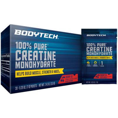 Creatine Monohydrate Powder – Micronized – Cherry Ice (30 Single Serving Packets)