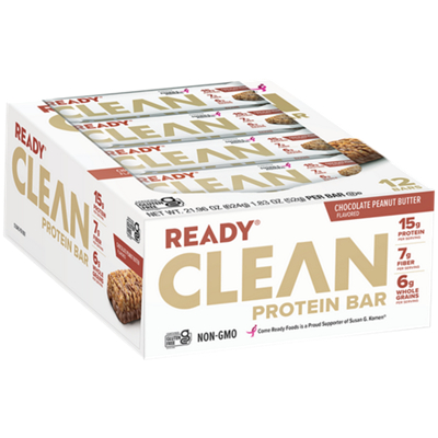 Clean Protein Bar - 15g Protein - Chocolate Peanut Butter (12 Bars)
