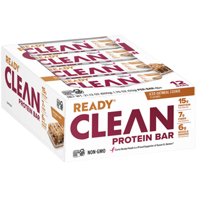 Clean Protein Bar - 15g Protein - Iced Oatmeal Cookie (12 Bars)