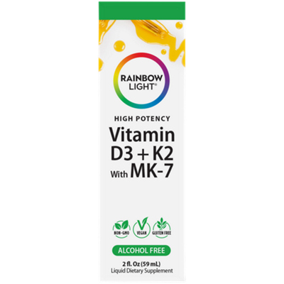 Liquid Vitamin K2 + D3 as MK-7 - Alcohol Free (2 Fl Oz.)