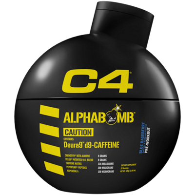 C4 Alphabomb Pre-Workout - Blue Rageberry (1.08 Lbs. / 20 Servings)