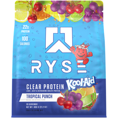Clear Whey Isolate Protein Powder - 22g Protein - Kool Aid Tropical Punch (21.2 Oz. / 20 Servings)