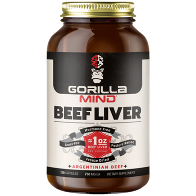 Grass-Fed Beef Liver - Argentinian Beef - 750 MG (120 Capsules)