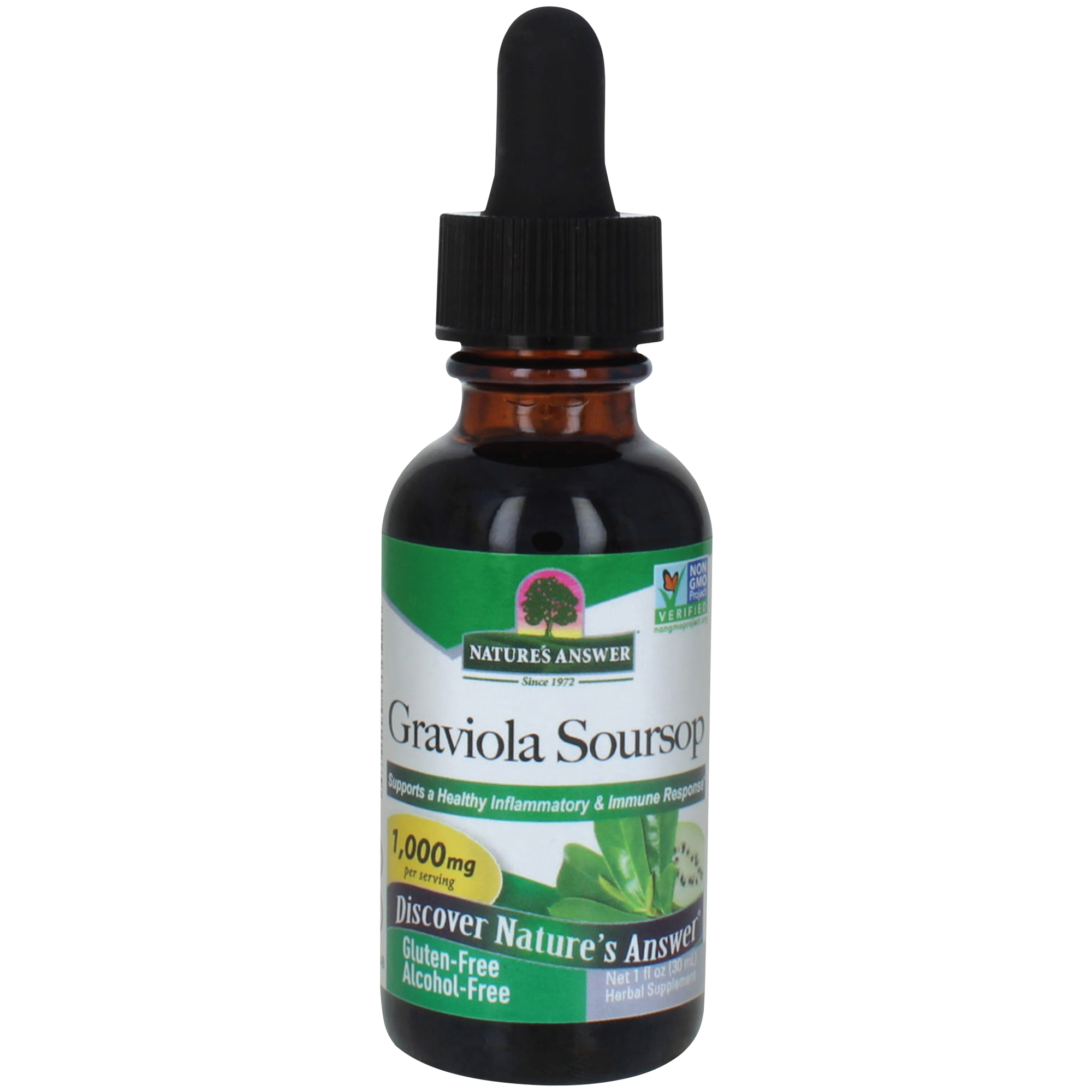 Graviola Soursop for Immune Support  Alcohol Free 1 Fl Oz