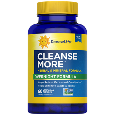 Cleanse More - Overnight Formula for Occasional Constipation (60 Capsules)
