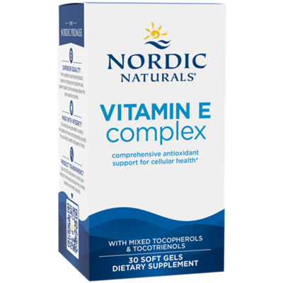Vitamin E Complex - Mixed Tocopherols & Tocotrienols - Support for Cellular Health (30 Softgels)
