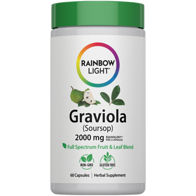 Graviola Soursop - 2000 mg - Full Spectrum Fruit & Leaf Blend (60 Capsules)