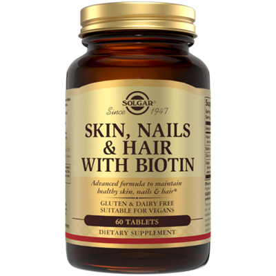 Skin, Nails & Hair with Biotin - Maintain Healthy Skin, Nails & Hair (60 Tablets)