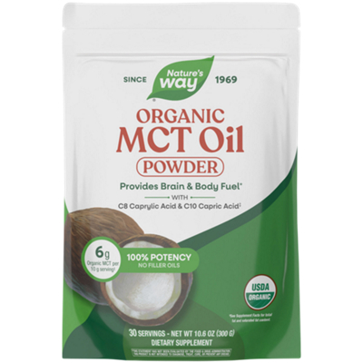 Organic MCT Oil Powder - Brain & Body Fuel - 6g MCT (30 Servings/10.6 oz)