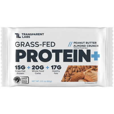 Grass Fed Protein Bar -PB Almond Crunch (12 Pack)
