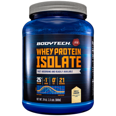 Whey Protein Isolate - Vanilla Cinnamon Limited Edition Flavor (1.5 Lbs. / 21 Servings)