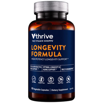 Longevity Formula - Cellular Health & DNA Support - Optimal Longevity & Aging Support (60 Vegetable Capsules)