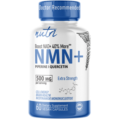 NMN+ (Nicotinamide Mononucleotide) Piperine & Quercetin to Boost NAD - 500 MG (60 Capsules)