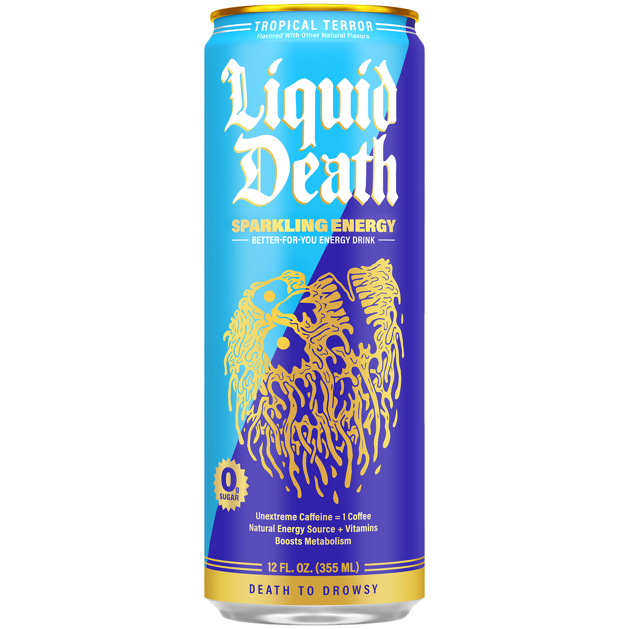 Sparkling Energy Drink  Tropical Terror 12 Drinks 12 Fl Oz Each