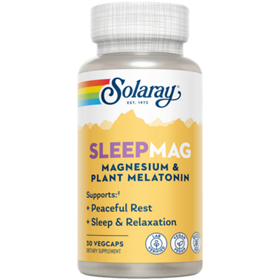 SleepMag - Magnesium & Plant Melatonin - Supports Peaceful Rest , Sleep & Relaxation (30 Vegetable Capsules)