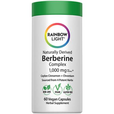 Naturally Derived Berbine - 1,00o mg - Ceylon Cinnamon + Chromium (60 Vegan Capsules)