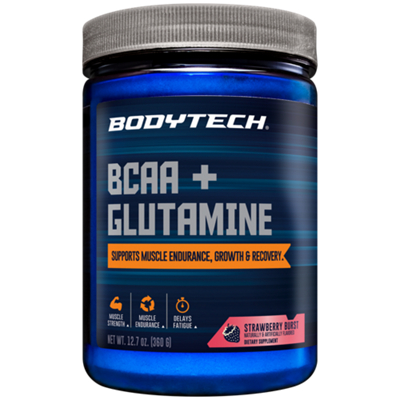 BCAA + Glutamine - Supports Muscle Endurance, Growth & Recovery - Strawberry Burst (12.7 oz.)