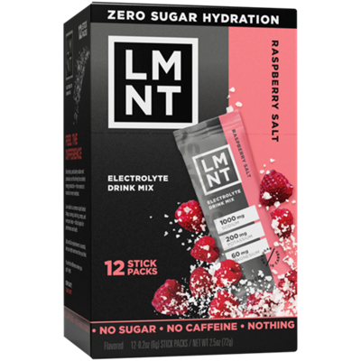 Electrolyte Drink Mix - Raspberry Salt (12 Stick Packs)