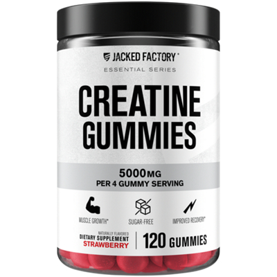 Creatine Gummies - 5,000mg per Serving - Strawberry (120 Gummies)